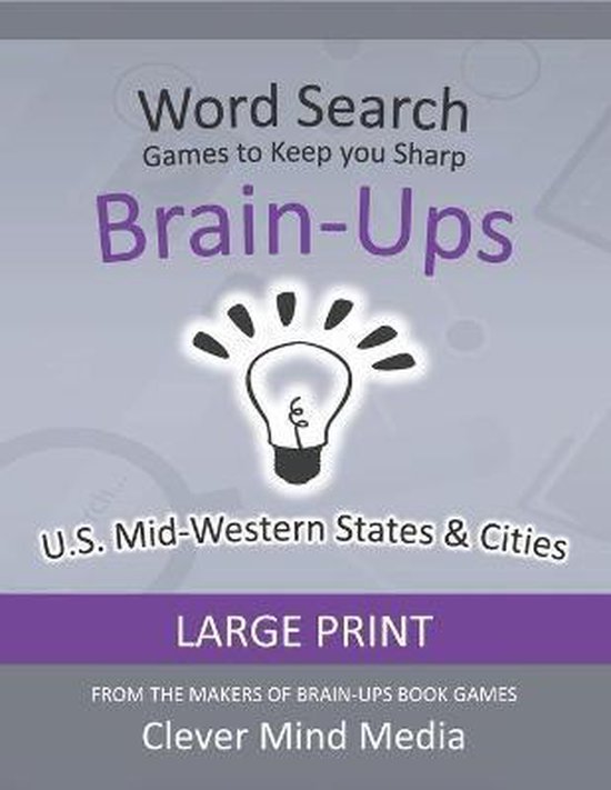 Brain-Ups Large Print Word Search - cover