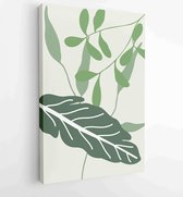 Abstract art nature background vector. Modern shape line art wallpaper 4 - Moderne schilderijen – Vertical – 1934329664 - 80*60 Vertical