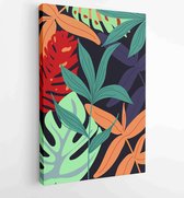 Abstract art nature background vector. Modern shape line art wallpaper 1 - Moderne schilderijen – Vertical – 1934329670 - 115*75 Vertical