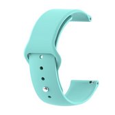 22 mm voor Huawei Watch GT2e GT2 46 mm zwart-wit siliconen omgekeerde gesp (mintgroen)