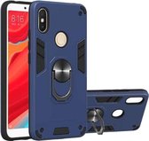 Voor Geschikt voor Xiaomi Rdemi S2 / Y2 2 in 1 Armor Series PC + TPU beschermhoes met ringhouder (koningsblauw)