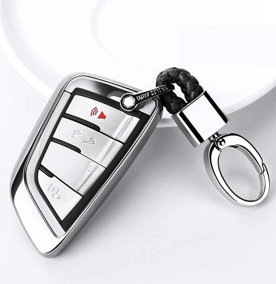 Étui de clé de voiture à coque unique en TPU galvanoplastie avec porte-clés  pour BMW... | bol.com