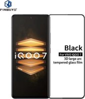 Voor vivo iQOO7 PINWUYO 9H 3D gebogen volledig scherm explosieveilige gehard glasfilm (zwart)