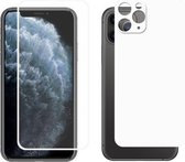 Voor iPhone 11 Pro Max ENKAY Hat-prins Volledige lijm 0.26mm 9H 2.5D Voorzijde Gehard glas Volledige dekking Film en zwarte film met cameralensbeschermingsfunctie (wit)