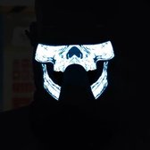 FG-MA-023 Halloween-masker Spraakbesturing LED Koudlicht Terreur Cosplay-masker