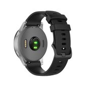 Voor Garmin siliconen smartwatch vervangende polsband, maat: 18 mm universeel (zwart)