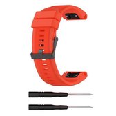 Voor Garmin Fenix 5X (26 mm) Fenix3 / Fenix3 HR siliconen vervangende polsband horlogeband (oranje)