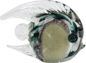 Gifts Amsterdam Glazen sunfish 18 x 13 cm groen