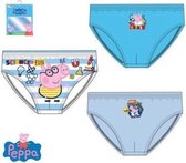 Peppa Pig 3 slips Peppa George maat 92/98 lichtblauw