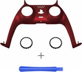 PS5 Controller Behuizing Shell - Rood Soft Touch - Cover Shell