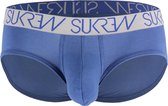 Sukrew - Apex Brief Navy/Grey - Maat S - Heren Ondergoed - Heren Slip - Mannen Slip