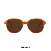PHRAMES® - Cleon Spicy Orange – Zonnebril – Gepolariseerd – Unisex - UV400 - Compleet met beschermhoes en lensdoekje
