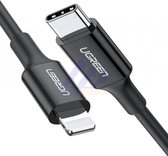 UGREEN - USB Type-C naar Lightning (MFI) kabel Max 36W - Zwart