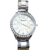 Horloge Kanima-zilverkleur-4.5 cm- Zirkonia-Charme Bijoux