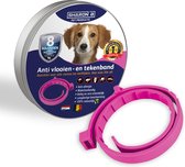 Vlooienband voor honden - roze - 100% natuurlijk - geur halsband - hond - voor alle rassen - geen chemicaliën - Teken en vlooien - Waterproof - veilig voor uw gezin - geen bijwerki
