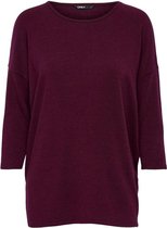 Only T-shirt Onlglamour 3/4 Top Jrs Noos 15157920 Winetasting Dames Maat - M