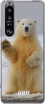 6F hoesje - geschikt voor Sony Xperia 1 III -  Transparant TPU Case - Polar Bear #ffffff