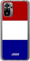 6F hoesje - geschikt voor Xiaomi Redmi Note 10S -  Transparant TPU Case - Nederlandse vlag #ffffff