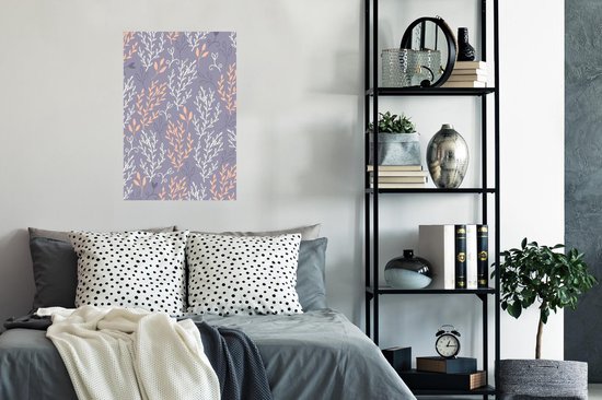 Motif branches avec feuilles 60x90 cm / Poster Fleurs