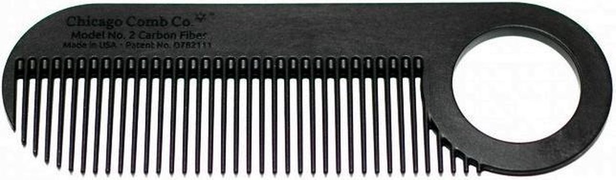 Chicago Comb No. 2 Baardkam Carbon Fiber