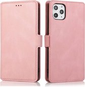 iPhone XS Max Bookcase hoesje - Magneetsluiting Pasjeshouder Kunstleer Flipcase Hoesje - Apple iPhone XS Max - Rose Goud