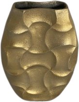 Vaas - Decoratie - Colmore - Ruwe structuur - Brons/Goud - 26cm hoog - 19cm breed