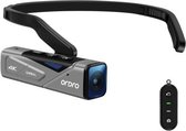 ORDRO EP7 4K op het hoofd gemonteerde autofocus Live video Slimme sportcamera, stijl: met afstandsbediening (zilver zwart)