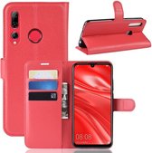 Litchi Texture Horizontale Flip Leren Case voor Huawei Honor 10i, met Portemonnee & Houder & Kaartsleuven (Rood)