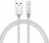Brei Texture USB naar USB-C / Type-C Data Sync oplaadkabel, kabellengte: 3m, 3A totale output, 2A overdrachtsgegevens, voor Galaxy S8 & S8 + / LG G6 / Huawei P10 & P10 Plus / Onepl