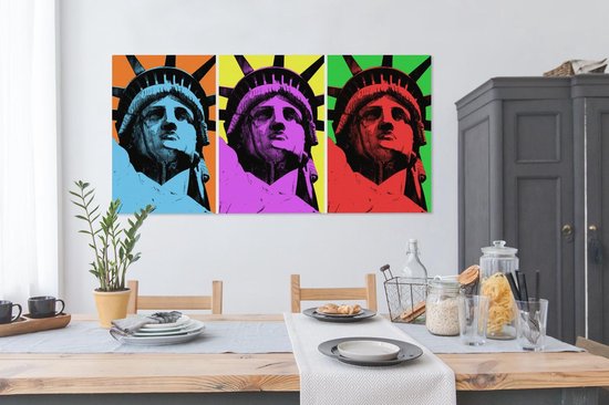 Toile Pop Art Statue de la Liberté 2cm