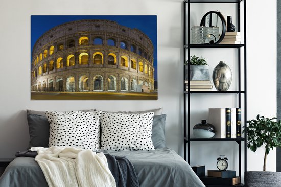 Colisée à Rome toile 2cm 120x80 cm - Tirage photo sur toile (Décoration murale salon / chambre)