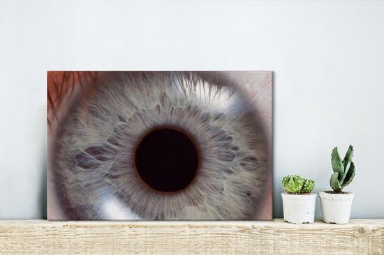 Eye up close view toile 2cm 30x20 cm - petit - Tirage photo sur toile (Décoration murale salon / chambre)