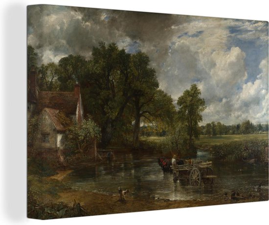 Canvas Schilderijen - The Hay Wain - schilderij van John Constable - Wanddecoratie