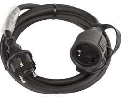 Hilec Verlengsnoer voor buiten en binnen met Randaarde (NL) - Waterdichte Verlengkabel 2.5mm² - 3m