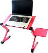 Multifunctionele Laptoptafel Met Koeler - Roze