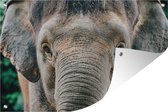 Tuinposters buiten Close-up olifant - 90x60 cm - Tuindoek - Buitenposter