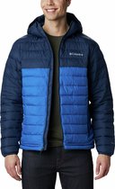 Columbia Powder Lite Hooded Jacket Heren Outdoorjas - Bright Indigo, - Maat XXL