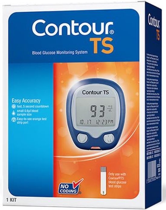Contour TS Glucosemeter (Startpakket) blauw