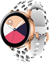 YONO Siliconen Special Bandje 20mm - Horlogebandje geschikt voor Samsung Galaxy Watch 6 / 5 / Pro / 4 / 3 / Active 2 - Polar Ignite / Unite – Huawei - Pootjes