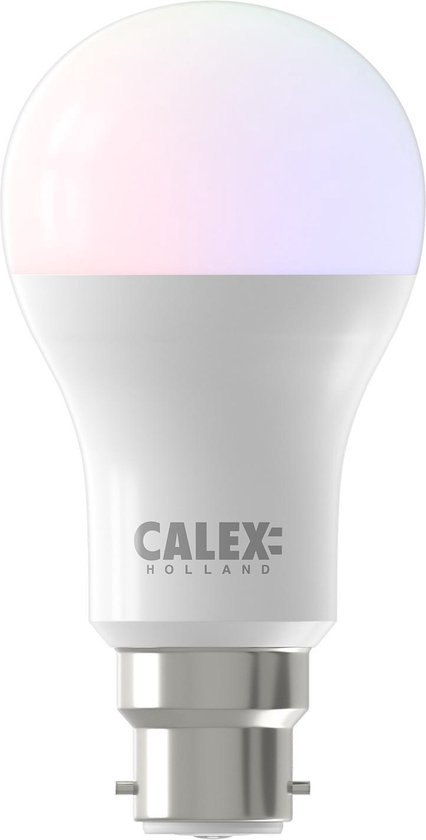Calex Smart Multicolor LED Bajonet Lamp 9.4W 806lm 2200-4000K - B22 Fitting