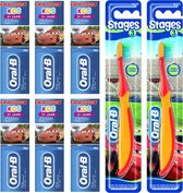 Oral B Kids Disney Cars Tandpasta Multi Pack - 6 x 75 ml + 2 x Cars Tandenborstel Extra Zacht