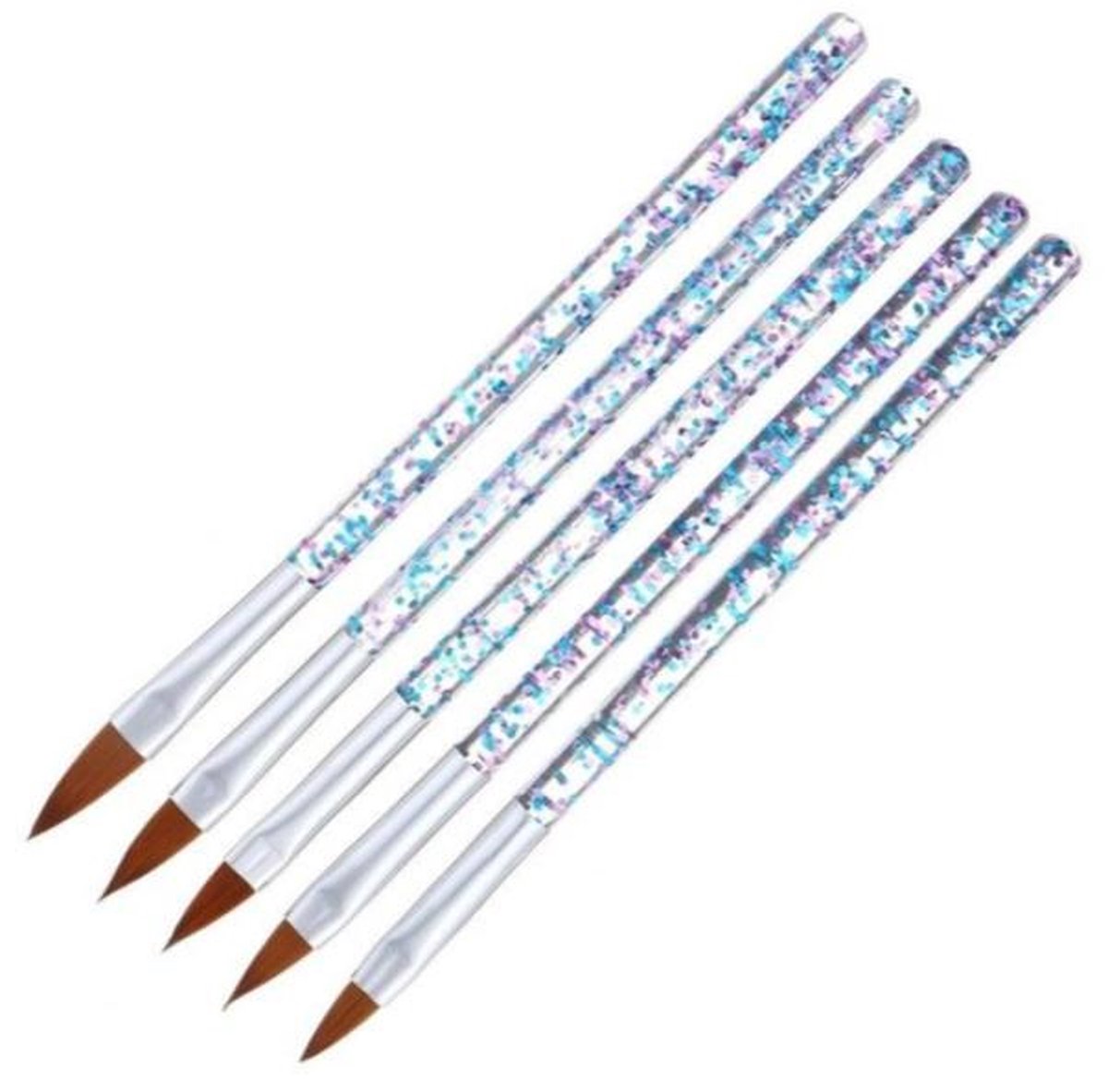Goedkoopste Acryl penselen- 5 stuks - Acryl nagels- Arcylpenselen- Acryl- Nagels- Polygel- Nagellak- Gelnagels- Gereedschap- Nagelstyliste- Gellak- Nagelgereedschap- Nail art