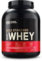 Optimum Nutrition Gold Standard 100% Whey Protein - Eiwitpoeder  - Eiwitshake / Proteine Shake - Aardbei Smaak - 2270 gram (73 shakes)
