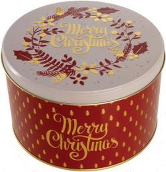 FARMHOUSE BISCUITS - Koekjes - Merry Christmas Rond blik | bol.com