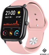 Siliconen Smartwatch bandje - Geschikt voor  Xiaomi Amazfit GTS sport band - roze - Strap-it Horlogeband / Polsband / Armband
