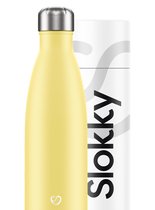 Slokky - Pastel Yellow Thermosfles & Drinkfles - 500ml