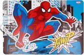 6x stuks placemats voor kinderen Spiderman 43 x 28 cm - Eten en knutsel placemat voor jongens en meisjes