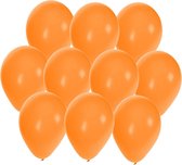 Bellatio Decorations ballonnen - 45 stuks - oranje - 27 cm - helium of lucht - verjaardag / versiering