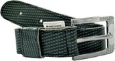 Leren kinderriem BabySteps Carbon Green jongens 55cm