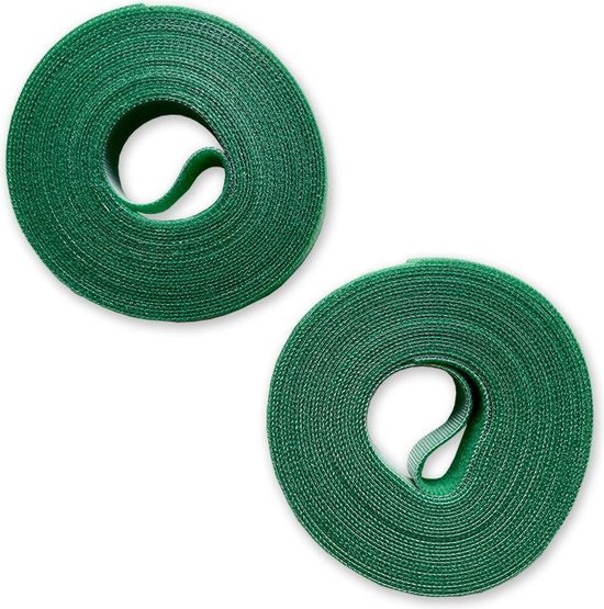 Plantenhouder Set, 2X 10m Plantenbindband Klittenband 50x Groene Plantenstokken 1 U-vormige Plantenschaar, voor Outdoor & Indoor, Huis Tuin Klimplant Uitbreiding van de Plantensteun